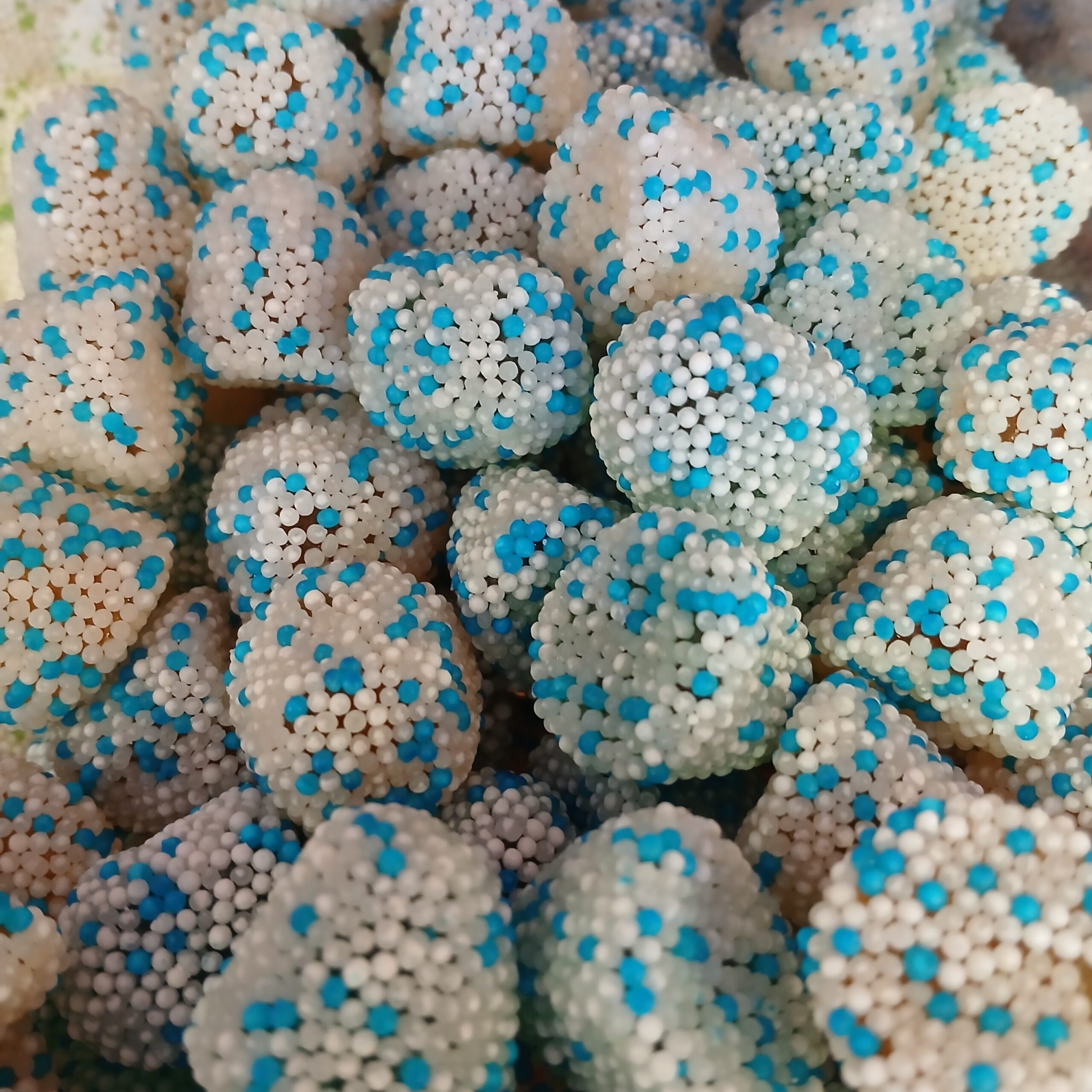 Mûre blanche et bleu
