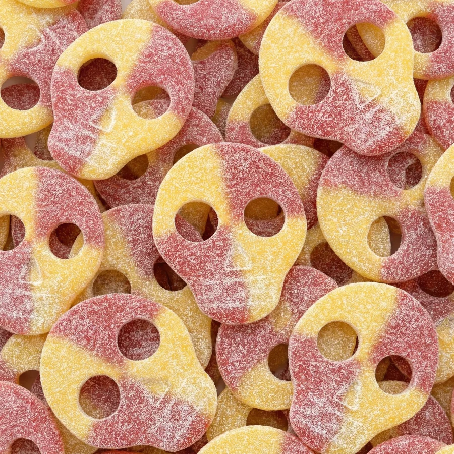 Lemon/Raspberry Skull