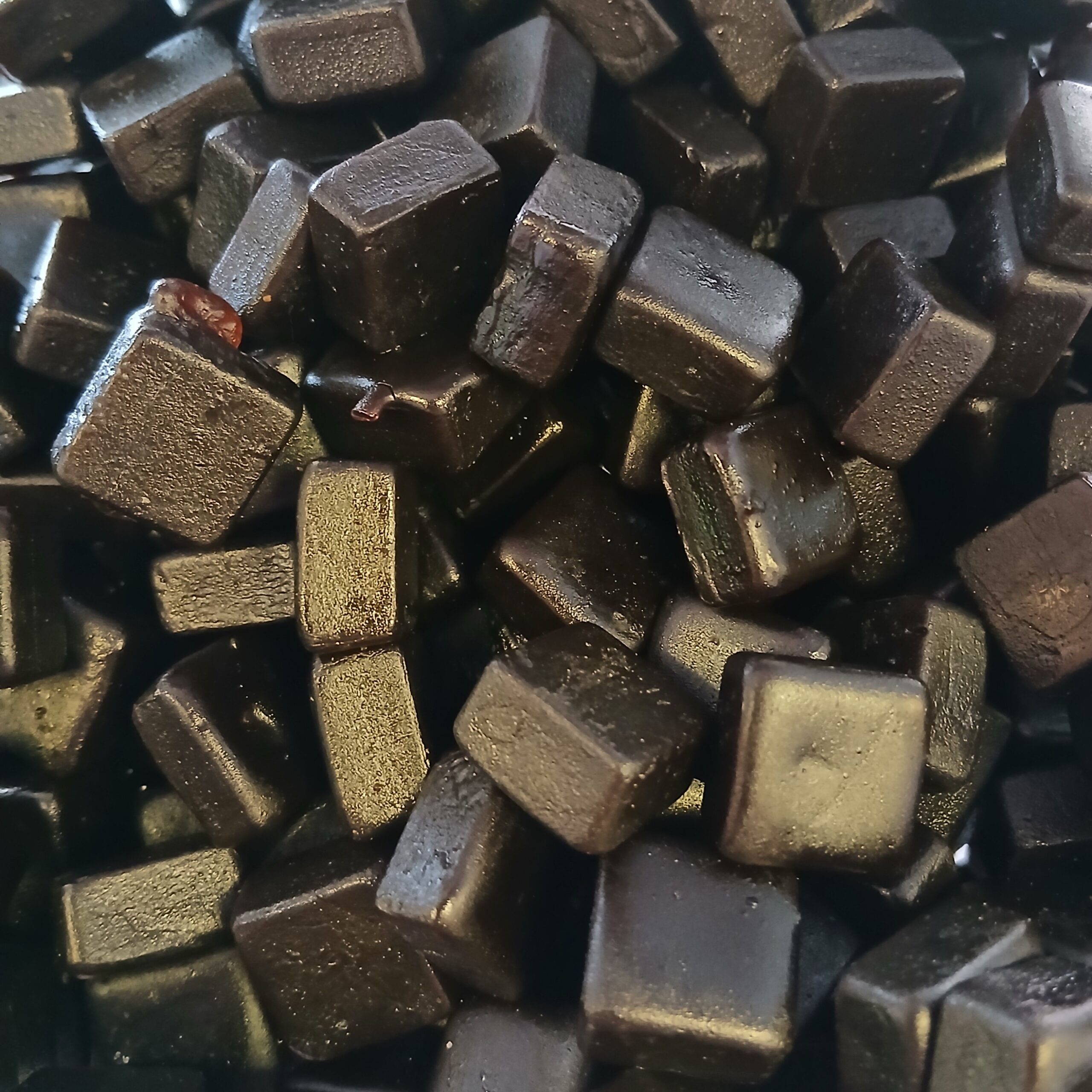 Cubes de réglisse salés sans sucre
